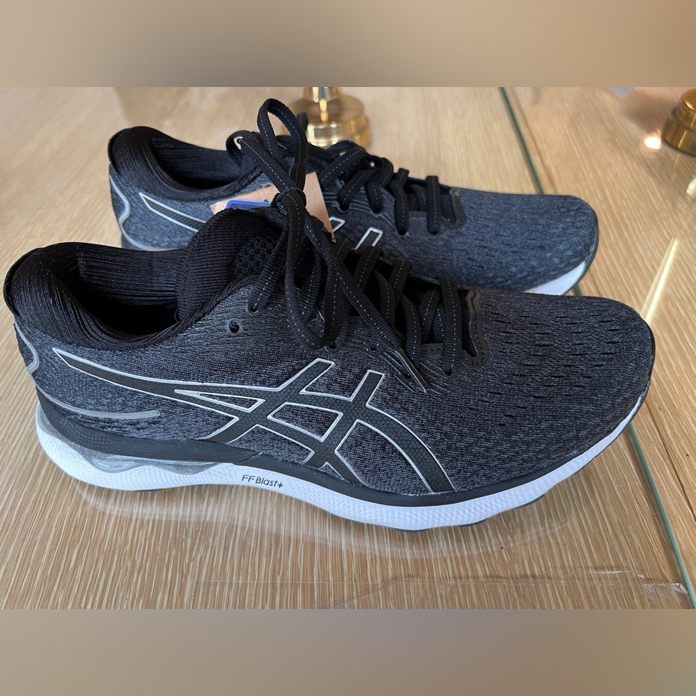 ASICS Charcoal and White Athletic Sneakers